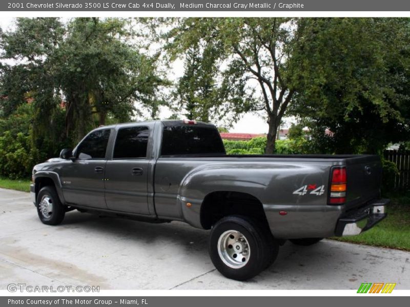 Medium Charcoal Gray Metallic / Graphite 2001 Chevrolet Silverado 3500 LS Crew Cab 4x4 Dually