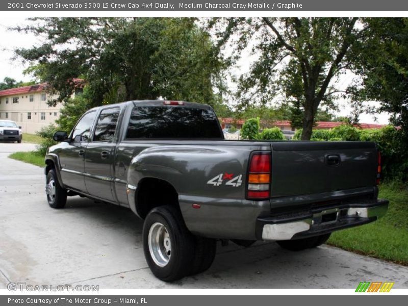 Medium Charcoal Gray Metallic / Graphite 2001 Chevrolet Silverado 3500 LS Crew Cab 4x4 Dually