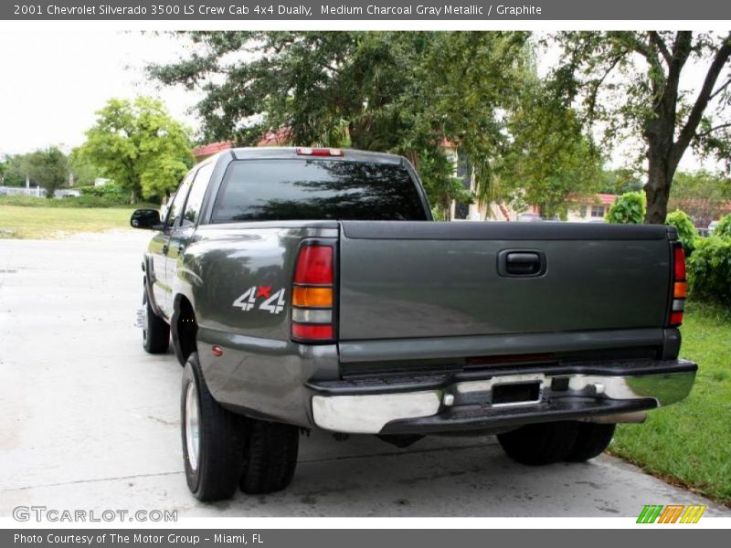 Medium Charcoal Gray Metallic / Graphite 2001 Chevrolet Silverado 3500 LS Crew Cab 4x4 Dually