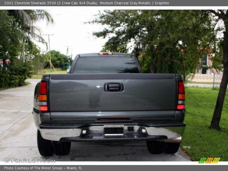 Medium Charcoal Gray Metallic / Graphite 2001 Chevrolet Silverado 3500 LS Crew Cab 4x4 Dually