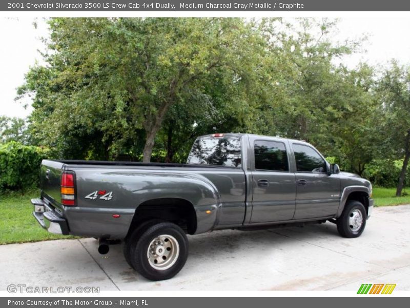 Medium Charcoal Gray Metallic / Graphite 2001 Chevrolet Silverado 3500 LS Crew Cab 4x4 Dually