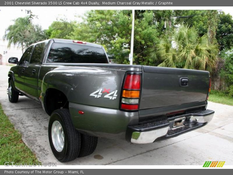 Medium Charcoal Gray Metallic / Graphite 2001 Chevrolet Silverado 3500 LS Crew Cab 4x4 Dually