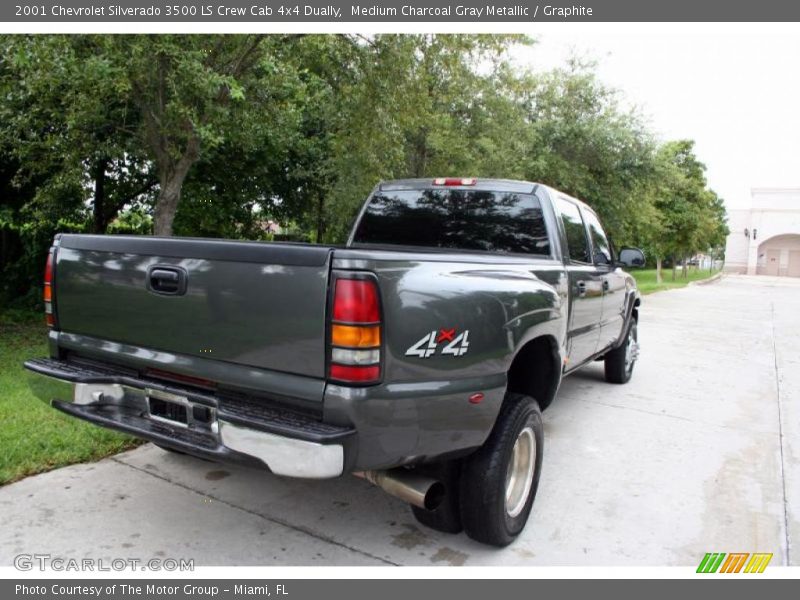 Medium Charcoal Gray Metallic / Graphite 2001 Chevrolet Silverado 3500 LS Crew Cab 4x4 Dually