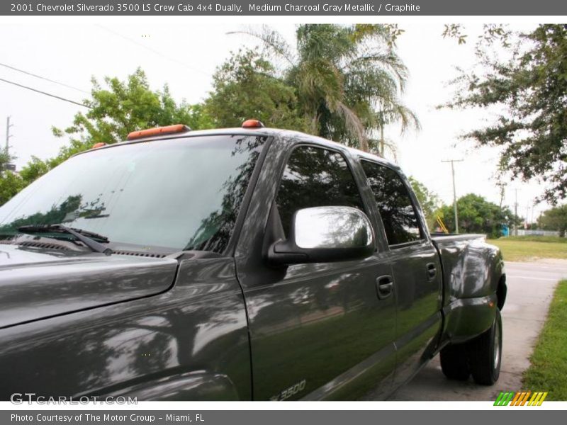 Medium Charcoal Gray Metallic / Graphite 2001 Chevrolet Silverado 3500 LS Crew Cab 4x4 Dually