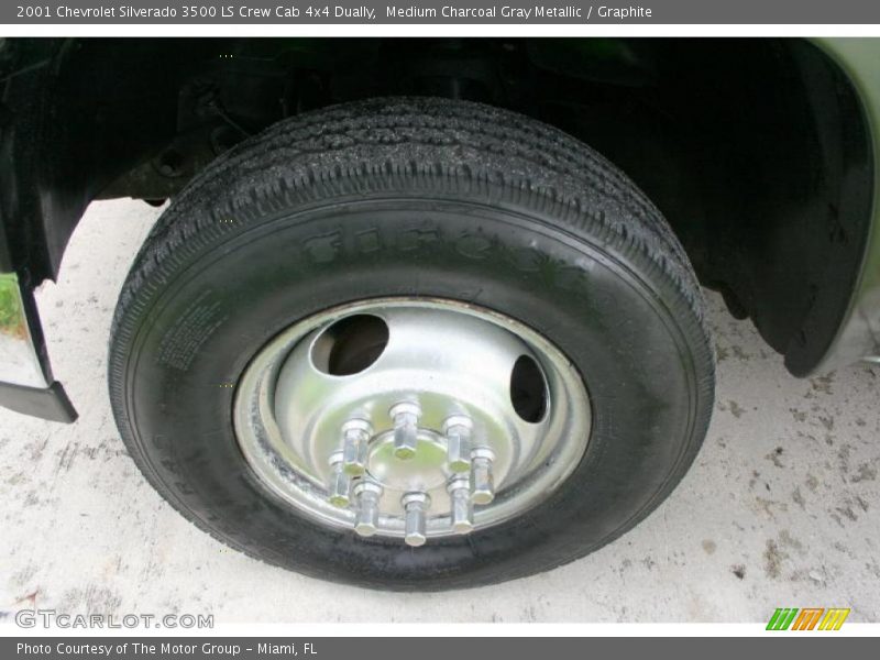 Medium Charcoal Gray Metallic / Graphite 2001 Chevrolet Silverado 3500 LS Crew Cab 4x4 Dually