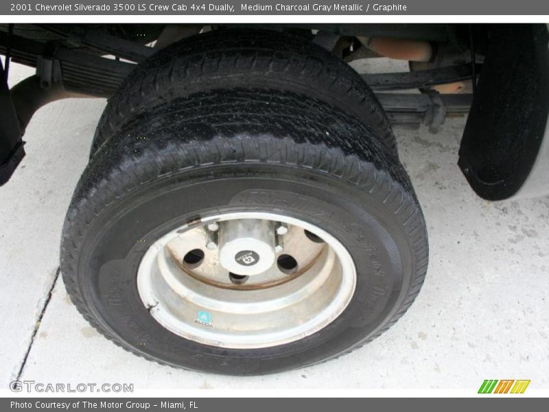 Medium Charcoal Gray Metallic / Graphite 2001 Chevrolet Silverado 3500 LS Crew Cab 4x4 Dually