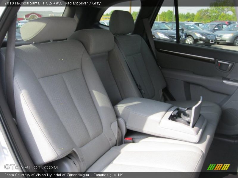 Radiant Silver / Gray 2010 Hyundai Santa Fe GLS 4WD