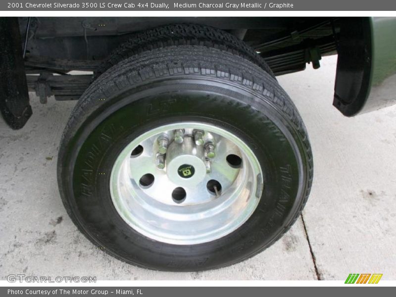 Medium Charcoal Gray Metallic / Graphite 2001 Chevrolet Silverado 3500 LS Crew Cab 4x4 Dually