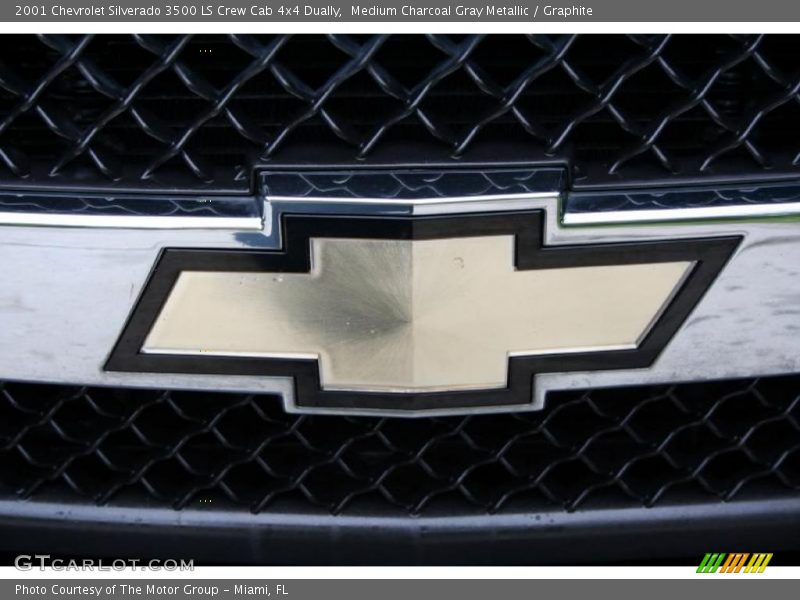 Medium Charcoal Gray Metallic / Graphite 2001 Chevrolet Silverado 3500 LS Crew Cab 4x4 Dually