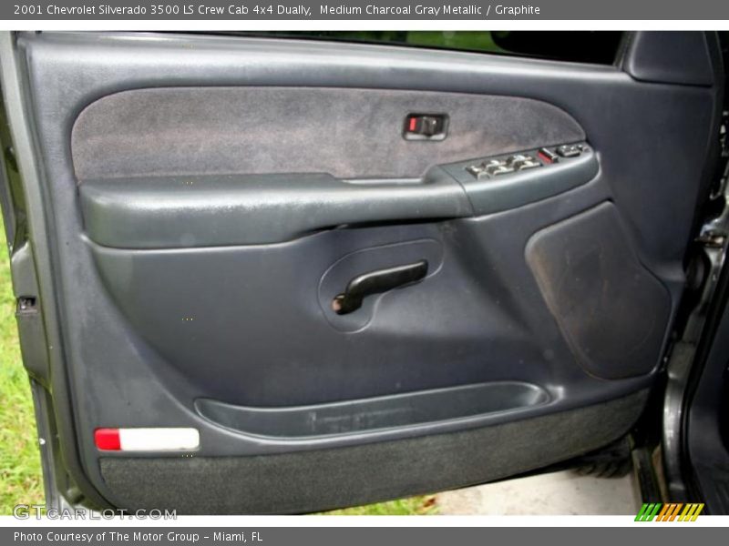 Medium Charcoal Gray Metallic / Graphite 2001 Chevrolet Silverado 3500 LS Crew Cab 4x4 Dually