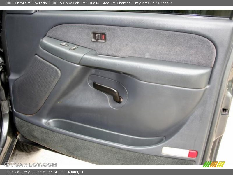 Medium Charcoal Gray Metallic / Graphite 2001 Chevrolet Silverado 3500 LS Crew Cab 4x4 Dually