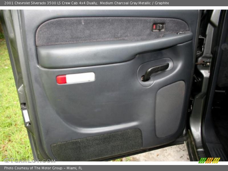 Medium Charcoal Gray Metallic / Graphite 2001 Chevrolet Silverado 3500 LS Crew Cab 4x4 Dually