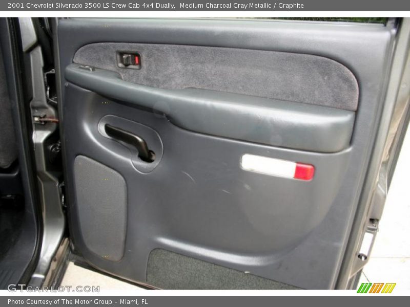 Medium Charcoal Gray Metallic / Graphite 2001 Chevrolet Silverado 3500 LS Crew Cab 4x4 Dually