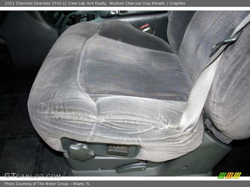 Medium Charcoal Gray Metallic / Graphite 2001 Chevrolet Silverado 3500 LS Crew Cab 4x4 Dually