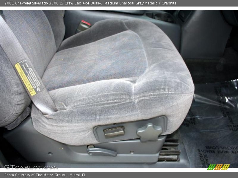 Medium Charcoal Gray Metallic / Graphite 2001 Chevrolet Silverado 3500 LS Crew Cab 4x4 Dually