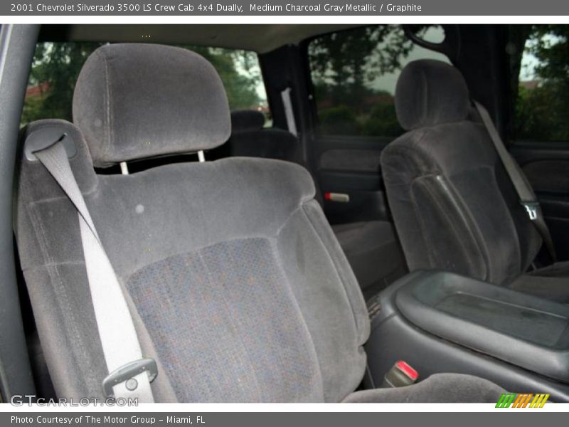 Medium Charcoal Gray Metallic / Graphite 2001 Chevrolet Silverado 3500 LS Crew Cab 4x4 Dually
