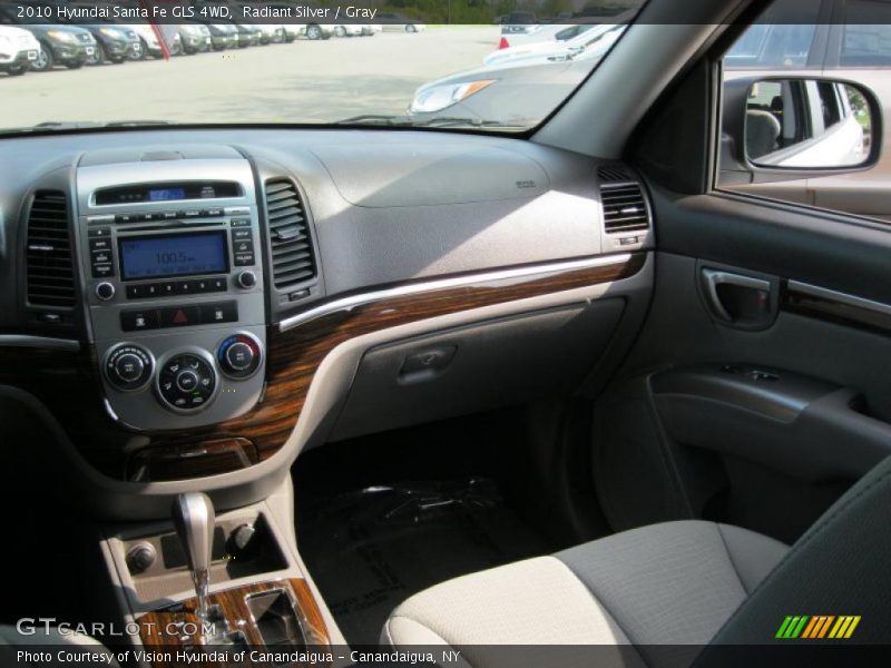 Radiant Silver / Gray 2010 Hyundai Santa Fe GLS 4WD