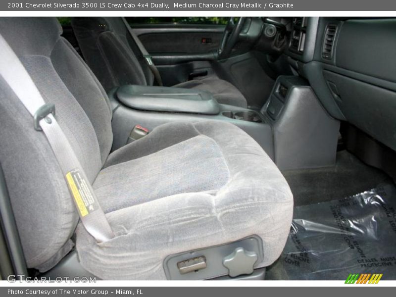 Medium Charcoal Gray Metallic / Graphite 2001 Chevrolet Silverado 3500 LS Crew Cab 4x4 Dually