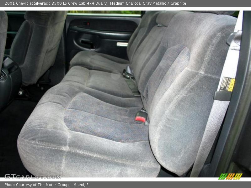 Medium Charcoal Gray Metallic / Graphite 2001 Chevrolet Silverado 3500 LS Crew Cab 4x4 Dually