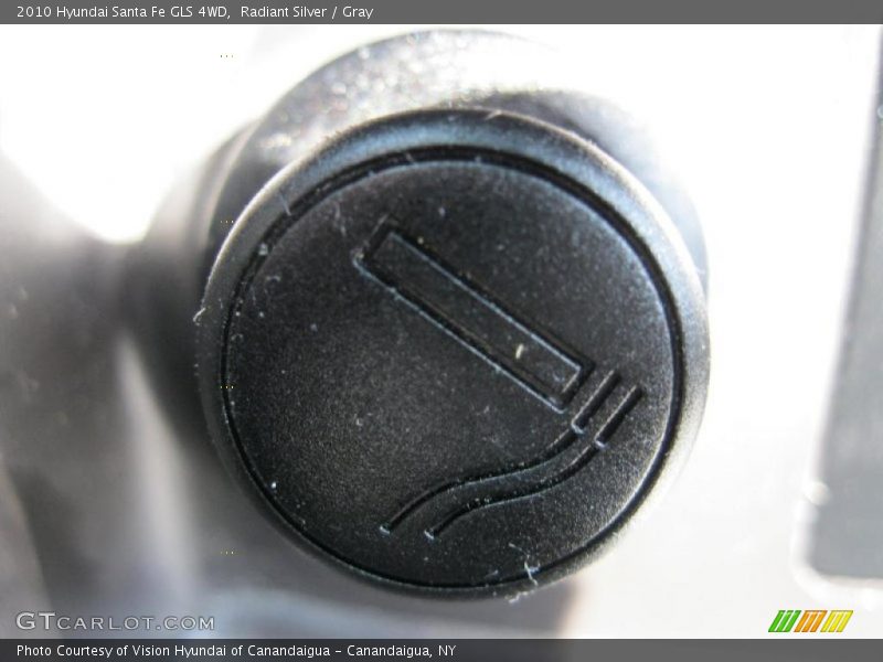 Radiant Silver / Gray 2010 Hyundai Santa Fe GLS 4WD