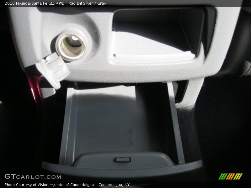 Radiant Silver / Gray 2010 Hyundai Santa Fe GLS 4WD