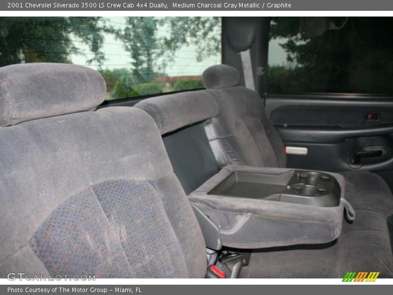Medium Charcoal Gray Metallic / Graphite 2001 Chevrolet Silverado 3500 LS Crew Cab 4x4 Dually