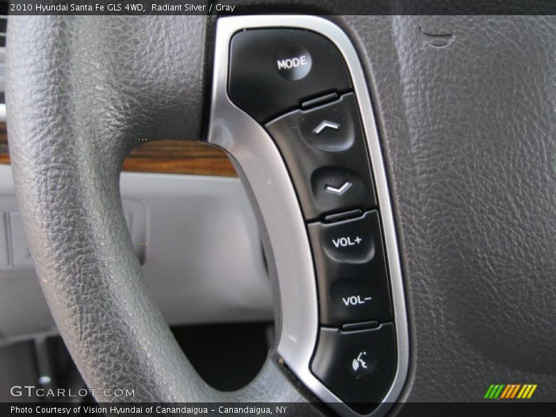 Radiant Silver / Gray 2010 Hyundai Santa Fe GLS 4WD