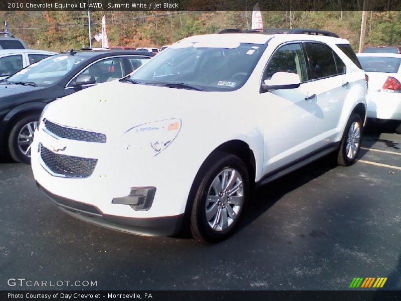 Summit White / Jet Black 2010 Chevrolet Equinox LT AWD
