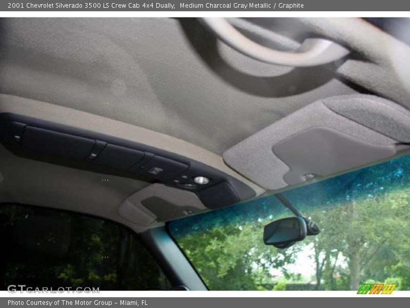 Medium Charcoal Gray Metallic / Graphite 2001 Chevrolet Silverado 3500 LS Crew Cab 4x4 Dually