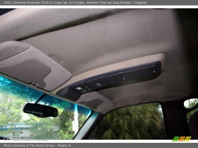Medium Charcoal Gray Metallic / Graphite 2001 Chevrolet Silverado 3500 LS Crew Cab 4x4 Dually