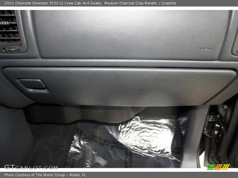Medium Charcoal Gray Metallic / Graphite 2001 Chevrolet Silverado 3500 LS Crew Cab 4x4 Dually