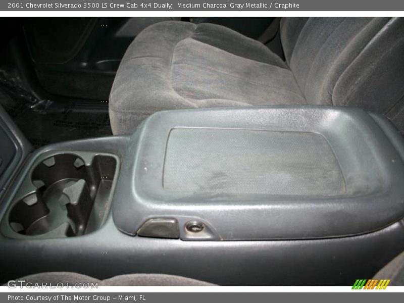 Medium Charcoal Gray Metallic / Graphite 2001 Chevrolet Silverado 3500 LS Crew Cab 4x4 Dually