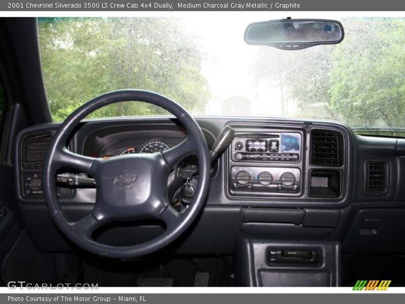 Medium Charcoal Gray Metallic / Graphite 2001 Chevrolet Silverado 3500 LS Crew Cab 4x4 Dually