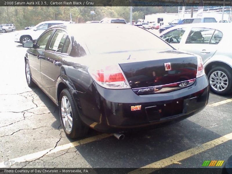 Carbon Flash Black / Gray 2008 Saturn Aura XE 3.5