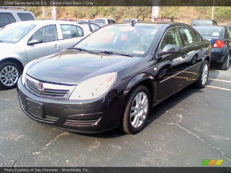 Carbon Flash Black / Gray 2008 Saturn Aura XE 3.5