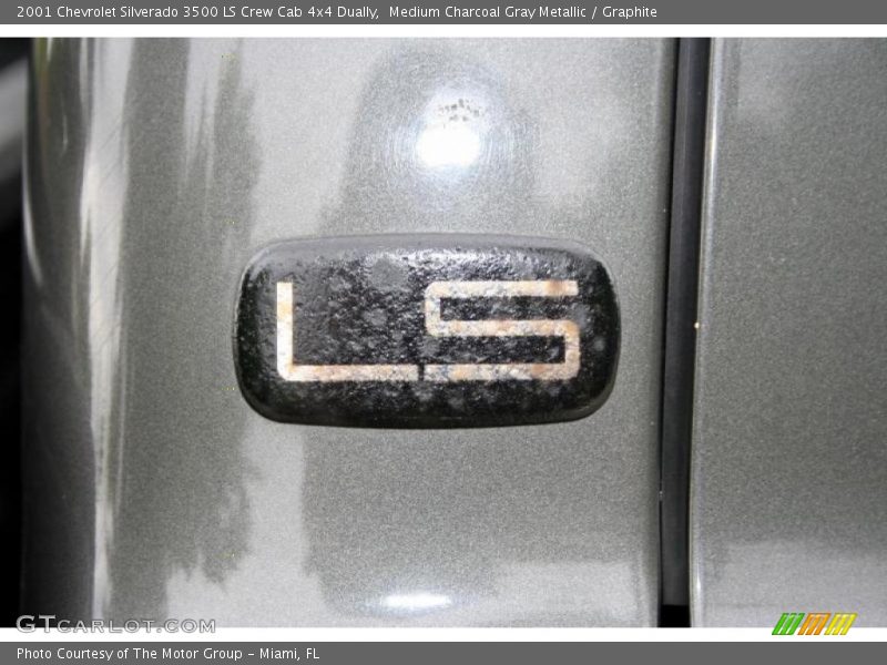 Medium Charcoal Gray Metallic / Graphite 2001 Chevrolet Silverado 3500 LS Crew Cab 4x4 Dually