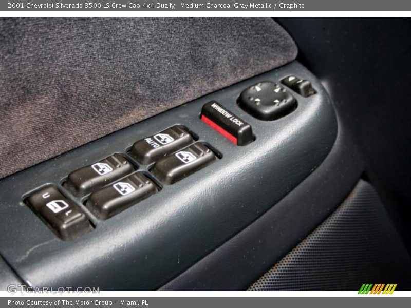 Medium Charcoal Gray Metallic / Graphite 2001 Chevrolet Silverado 3500 LS Crew Cab 4x4 Dually