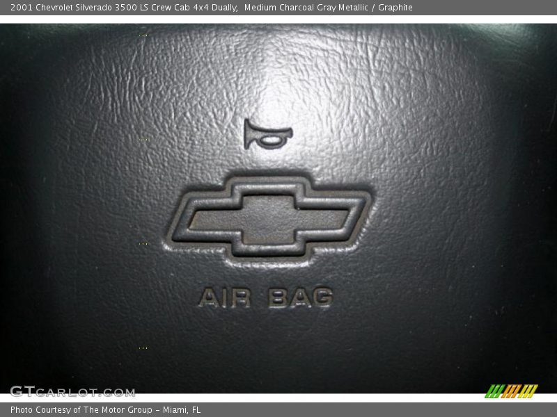 Medium Charcoal Gray Metallic / Graphite 2001 Chevrolet Silverado 3500 LS Crew Cab 4x4 Dually