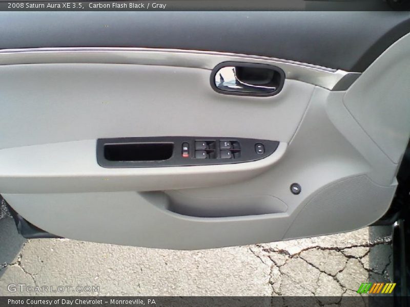 Carbon Flash Black / Gray 2008 Saturn Aura XE 3.5