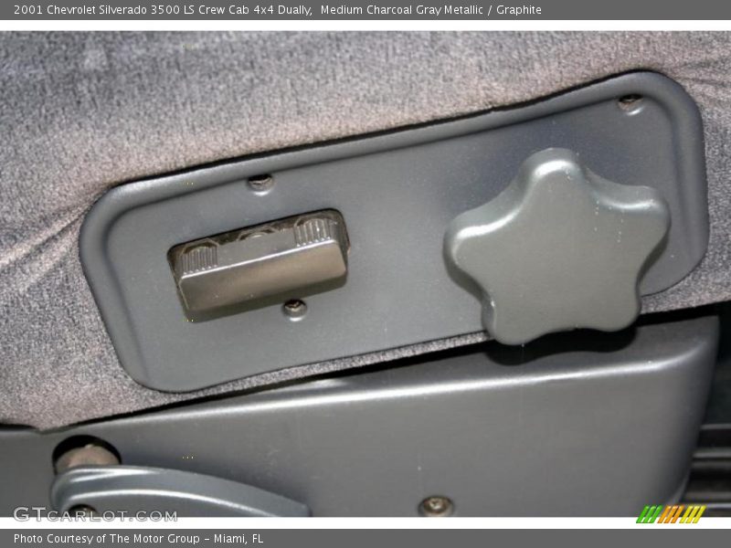 Medium Charcoal Gray Metallic / Graphite 2001 Chevrolet Silverado 3500 LS Crew Cab 4x4 Dually