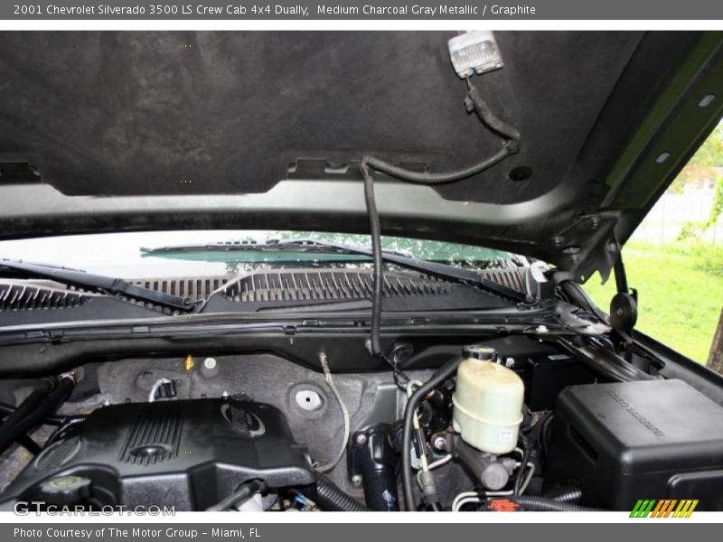 Medium Charcoal Gray Metallic / Graphite 2001 Chevrolet Silverado 3500 LS Crew Cab 4x4 Dually