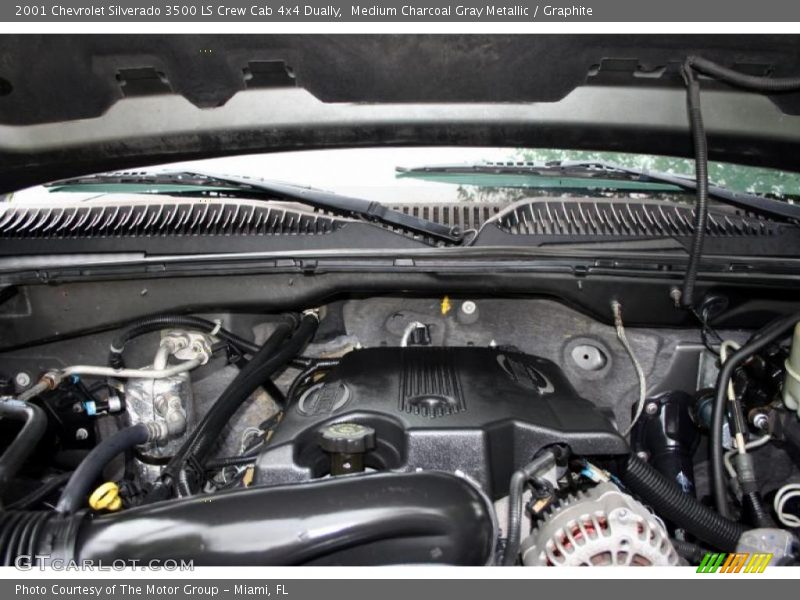 Medium Charcoal Gray Metallic / Graphite 2001 Chevrolet Silverado 3500 LS Crew Cab 4x4 Dually