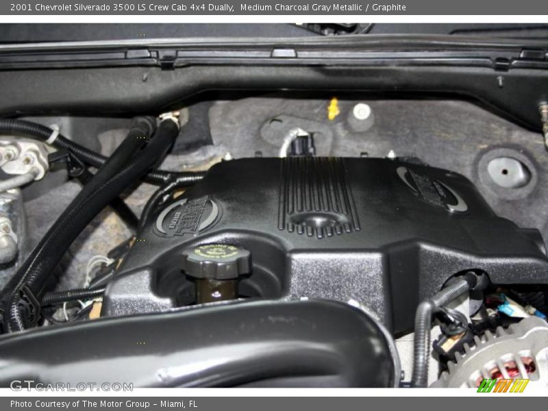 Medium Charcoal Gray Metallic / Graphite 2001 Chevrolet Silverado 3500 LS Crew Cab 4x4 Dually