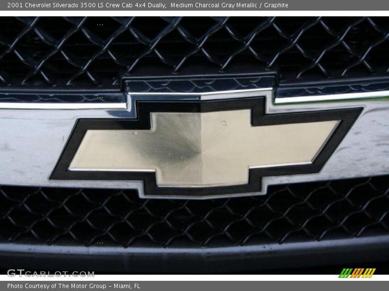 Medium Charcoal Gray Metallic / Graphite 2001 Chevrolet Silverado 3500 LS Crew Cab 4x4 Dually