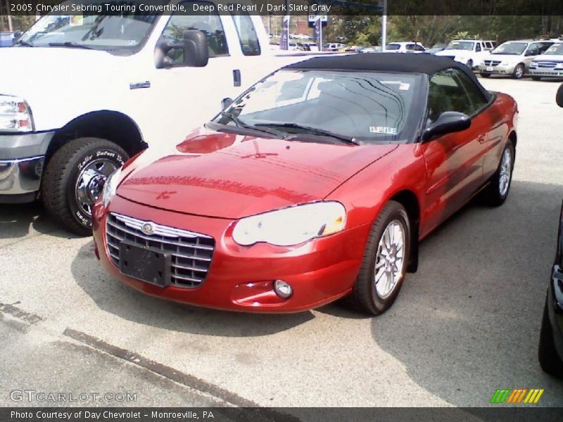 Deep Red Pearl / Dark Slate Gray 2005 Chrysler Sebring Touring Convertible