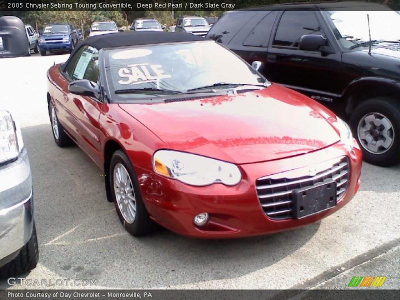 Deep Red Pearl / Dark Slate Gray 2005 Chrysler Sebring Touring Convertible