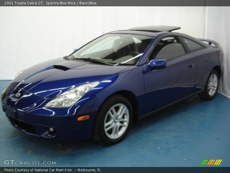 Spectra Blue Mica / Black/Blue 2001 Toyota Celica GT