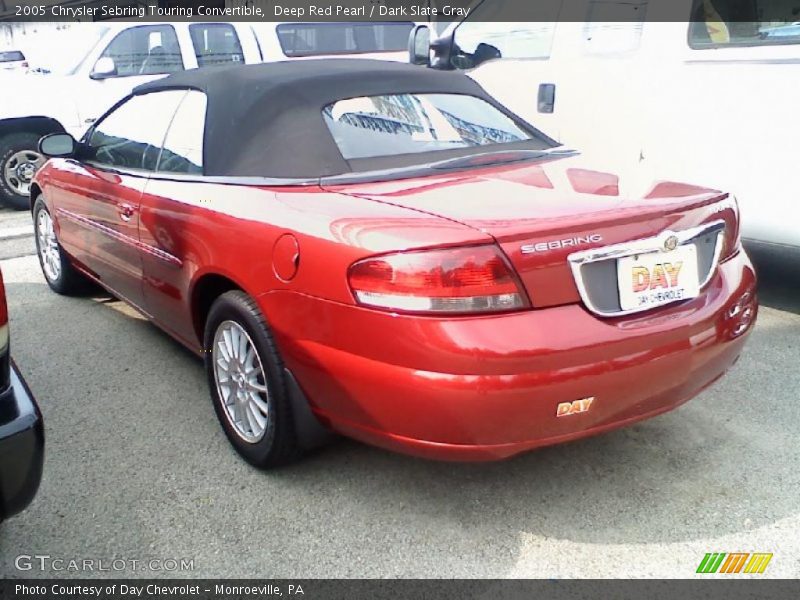 Deep Red Pearl / Dark Slate Gray 2005 Chrysler Sebring Touring Convertible