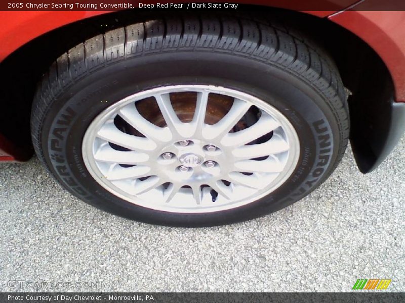 Deep Red Pearl / Dark Slate Gray 2005 Chrysler Sebring Touring Convertible