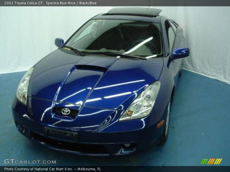 Spectra Blue Mica / Black/Blue 2001 Toyota Celica GT